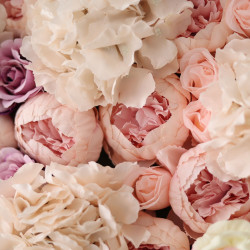 pink hydrangea cloth roll up flower wall fabric hanging curtain plant wall event party wedding backdrop