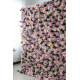 pink mixed flowers and green leaves cloth roll up flower wall fabric hanging curtain plant wall event party wedding  backdrop