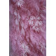 pink multiple leaves and feather wall cloth roll up flower wall fabric hanging curtain plant wall event party wedding backdrop