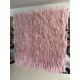 pink reed cloth roll up flower wall fabric hanging curtain plant wall event party wedding backdrop