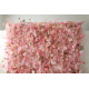 pink rose cloth flower wall fabric rollin up reed pampas grass curtain floral wall wedding backdrop party event props