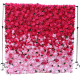 pink rose gradient rolling up fabric curtain artificial flower wall cloth wedding backdrop