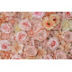 pink roses and chrysanthemums and peonies and dahlias cloth roll up flower wall fabric hanging curtain plant wall event party wedding backdrop