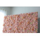 pink roses and chrysanthemums and peonies and dahlias cloth roll up flower wall fabric hanging curtain plant wall event party wedding backdrop