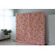 pink roses and chrysanthemums and peonies and dahlias cloth roll up flower wall fabric hanging curtain plant wall event party wedding backdrop