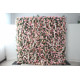 pink roses and green leaves cloth roll up flower wall fabric hanging curtain plant wall event party wedding backdrop