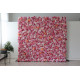 pink roses and hydrangeas cloth roll up flower wall fabric hanging curtain plant wall event party wedding backdrop