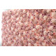 pink roses and hydrangeas cloth roll up flower wall fabric hanging curtain plant wall event party wedding backdrop