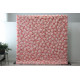 pink roses and hydrangeas cloth roll up flower wall fabric hanging curtain plant wall event party wedding backdrop