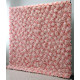 pink roses and hydrangeas cloth roll up flower wall fabric hanging curtain plant wall event party wedding backdrop