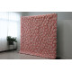 pink roses and hydrangeas cloth roll up flower wall fabric hanging curtain plant wall event party wedding backdrop