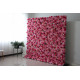 pink roses and hydrangeas cloth roll up flower wall fabric hanging curtain plant wall event party wedding backdrop