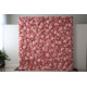 pink roses and hydrangeas cloth roll up flower wall fabric hanging curtain plant wall event party wedding backdrop