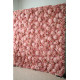 pink roses and hydrangeas cloth roll up flower wall fabric hanging curtain plant wall event party wedding backdrop