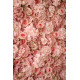 pink roses and hydrangeas cloth roll up flower wall fabric hanging curtain plant wall event party wedding backdrop