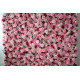 pink roses and peonies and green leaves cloth roll up flower wall fabric hanging curtain plant wall event party wedding backdrop