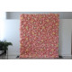 pink roses and peonies cloth roll up flower wall fabric hanging curtain plant wall event party wedding backdrop