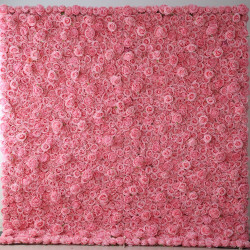 pink roses and peonies cloth roll up flower wall fabric hanging curtain plant wall event party wedding backdrop