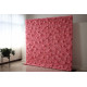 pink roses and peonies cloth roll up flower wall fabric hanging curtain plant wall event party wedding backdrop