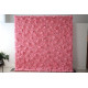 pink roses and peonies cloth roll up flower wall fabric hanging curtain plant wall event party wedding backdrop