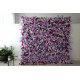 pink roses and purple hydrangeas cloth roll up flower wall fabric hanging curtain plant wall event party wedding backdrop