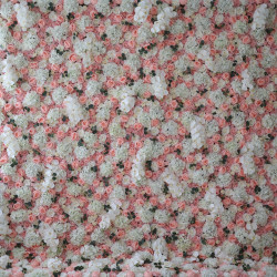 pink roses and white hydrangeas cloth roll up flower wall fabric hanging curtain plant wall event party wedding  backdrop