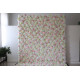 pink roses and white hydrangeas cloth roll up flower wall fabric hanging curtain plant wall event party wedding backdrop