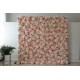 pink roses and white hydrangeas cloth roll up flower wall fabric hanging curtain plant wall event party wedding backdrop