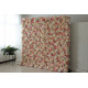 pink roses and white hydrangeas cloth roll up flower wall fabric hanging curtain plant wall event party wedding backdrop