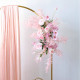 pink wedding arch flowers, pink artificial wedding flowers, diy wedding flowers, wedding faux flowers