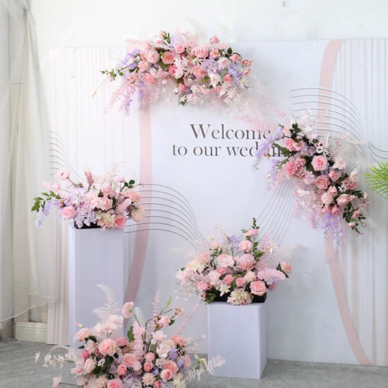 pink wedding decoration, pink artificial wedding flowers, diy wedding flowers, wedding faux flowers