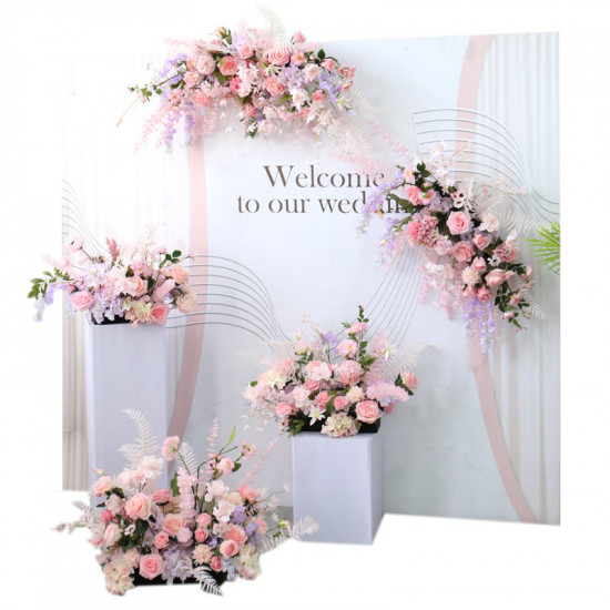 pink wedding decoration, pink artificial wedding flowers, diy wedding flowers, wedding faux flowers