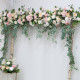 pink & green wedding flowers, pink artificial wedding flowers, diy wedding flowers, wedding faux flowers