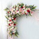 pink & red wedding flowers, pink artificial wedding flowers, diy wedding flowers, wedding faux flowers