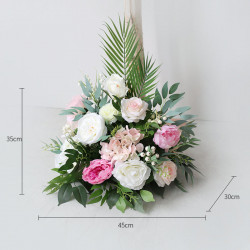 pink & beige wedding flowers, pink artificial wedding flowers, diy wedding flowers, wedding faux flowers