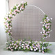 pink wedding arch flowers, pink artificial wedding flowers, diy wedding flowers, wedding faux flowers