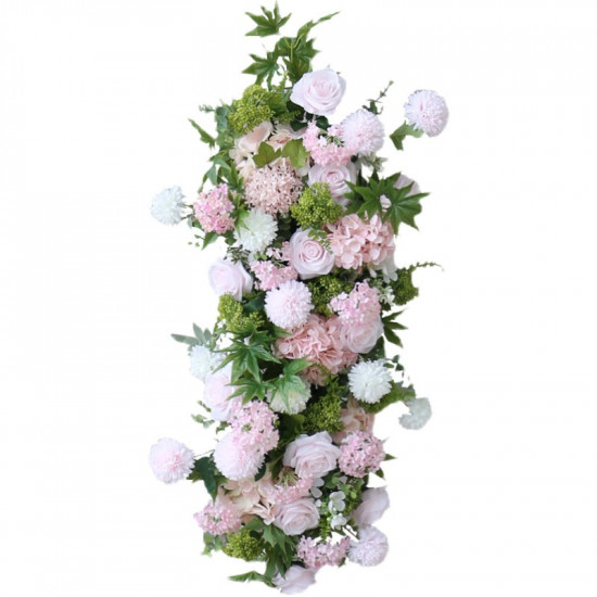 pink wedding arch flowers, pink artificial wedding flowers, diy wedding flowers, wedding faux flowers