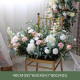 pink & green wedding arch flowers, pink artificial wedding flowers, diy wedding flowers, wedding faux flowers