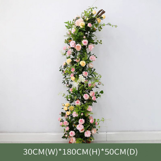 pink & green wedding flowers, pink artificial wedding flowers, diy wedding flowers, wedding faux flowers