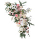 party & wedding decoration flowers, pink artificial wedding flowers, diy wedding flowers, wedding faux flowers