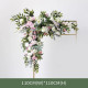 pink & green wedding decoration, pink artificial wedding flowers, diy wedding flowers, wedding faux flowers