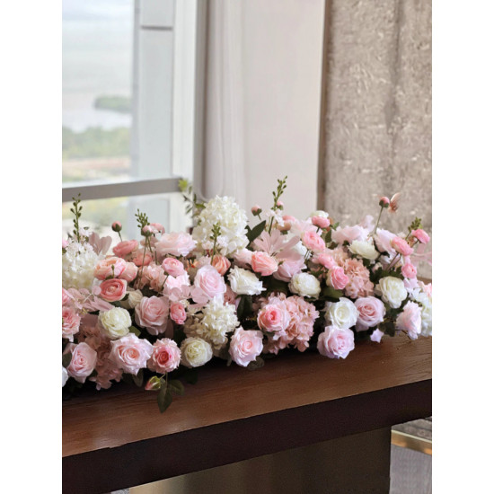 pink rose, table flowers, pink artificial wedding flowers, diy wedding flowers, wedding faux flowers