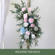 faux rose wedding decoration, pink artificial wedding flowers, diy wedding flowers, wedding faux flowers