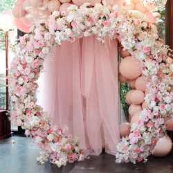 pink wedding flowers tail, pink artificial wedding flowers, diy wedding flowers, wedding faux flowers