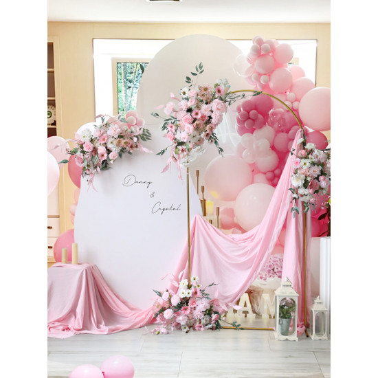 pink wedding style, pink artificial wedding flowers, diy wedding flowers, party faux flowers