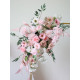 pink wedding style, pink artificial wedding flowers, diy wedding flowers, party faux flowers