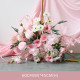 pink wedding style, pink artificial wedding flowers, diy wedding flowers, party faux flowers