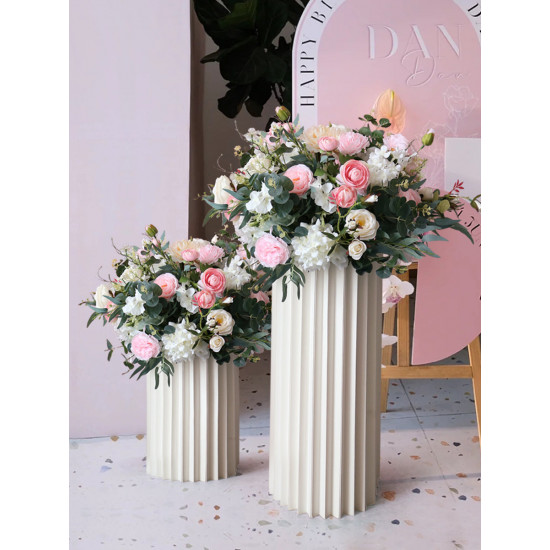 pink & green wedding flowers ball, pink artificial wedding flowers, diy wedding flowers, wedding faux flowers