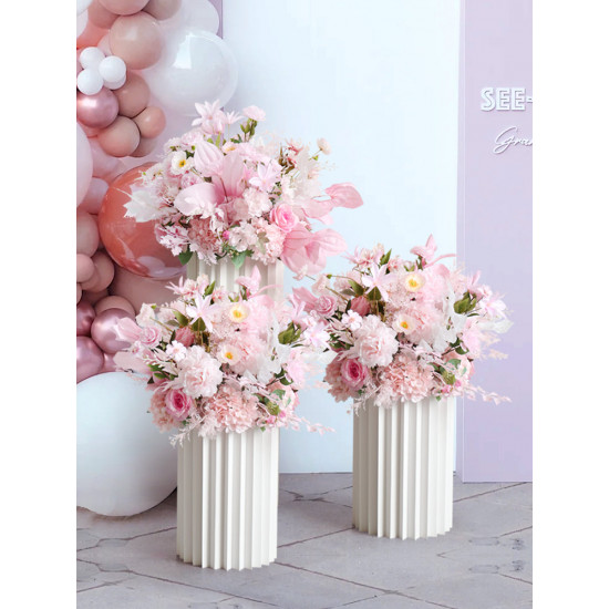 pink wedding flowers ball, pink artificial wedding flowers, diy wedding flowers, wedding faux flowers