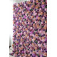 purple and pink roses and hydrangeas cloth roll up flower wall fabric hanging curtain plant wall event party wedding backdrop